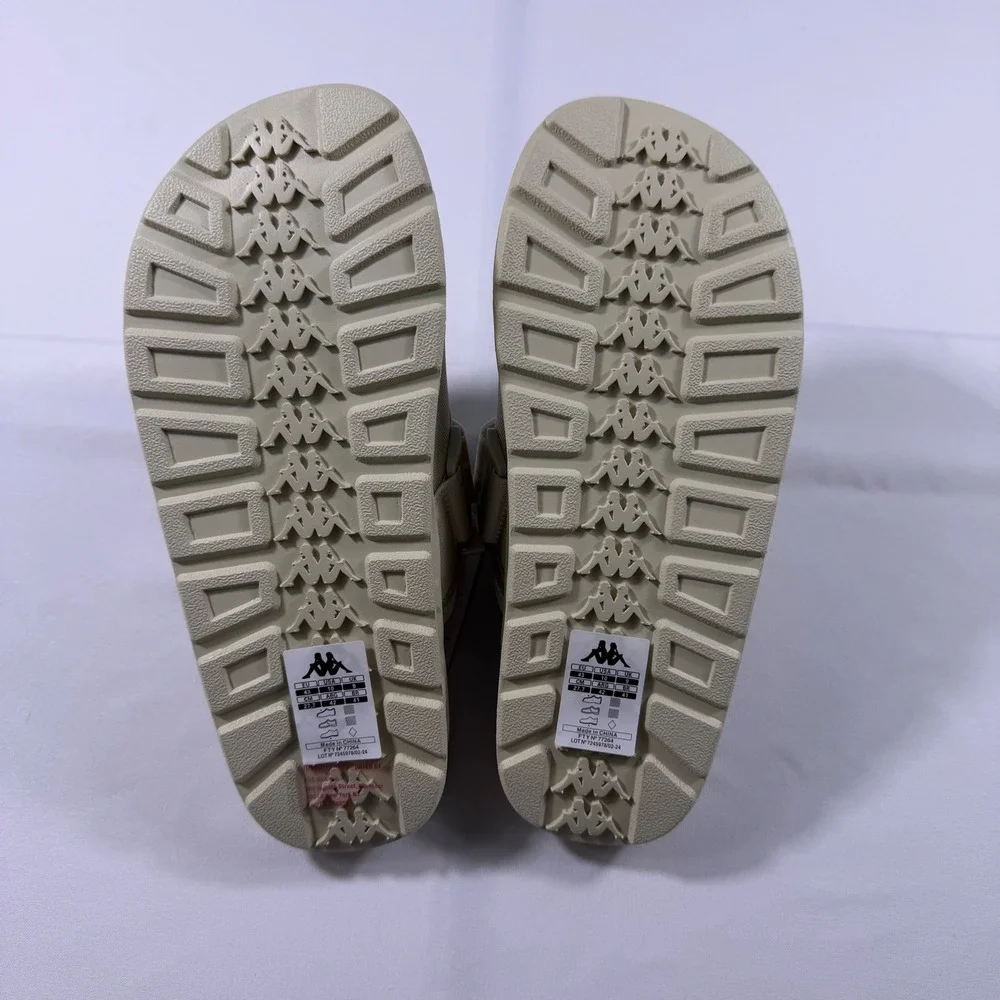 Kappa 222 Banda Mitel 1 Sandals White OffWhite Unisex Slides 304KUQ0 Size10 Mens